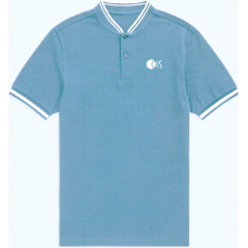 CIS Sky Day Wear Short Slv T- shirt with Henley Neckine (Grade 6-8)