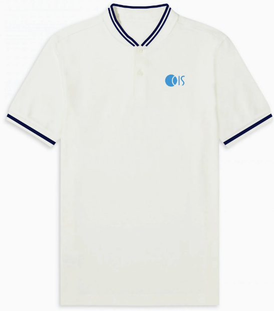 CIS White Day Wear Short Slv T- shirt with Henley Neckine (Grade 9-10)